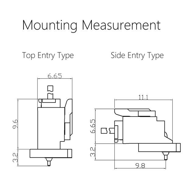 Mounting Measurement-WB2005(PHB)-PWB with lock