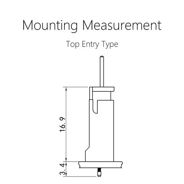 Mounting Measurement-WB2501(XH)-PWB-BH