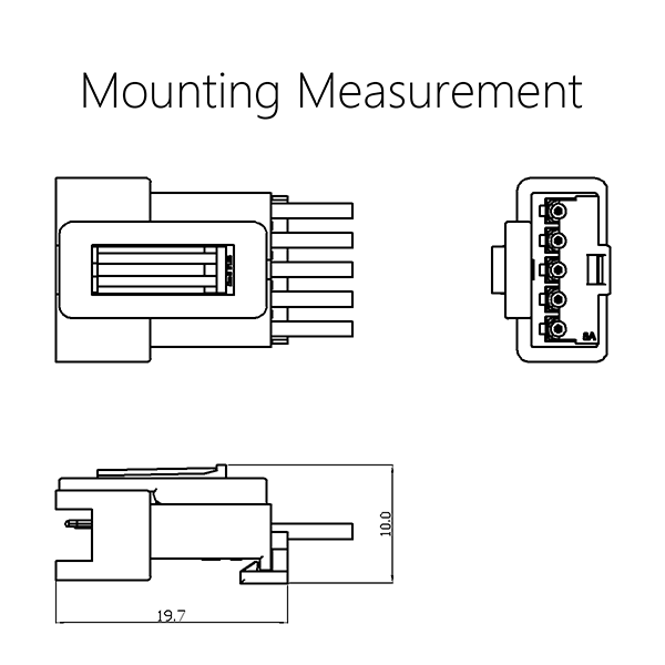 Mounting Measurement-WW2501&WW2502(SM)-S with lock