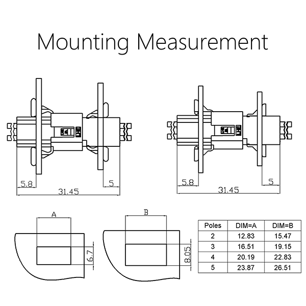 Mounting Measurement-WW3681(5500B&C)