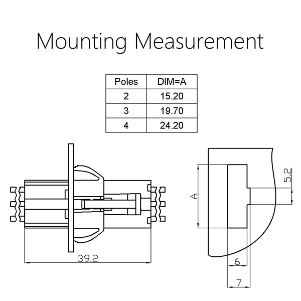 Mounting Measurement-WW4501&WW4502(EL)-S
