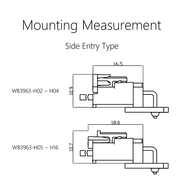 Mounting Measurement-WB3963(VHC)-2